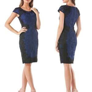 JS Collection Contrast Soutache Sheath Dress size 6